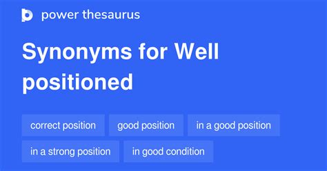 well intentioned synonym|well positioned synonym.